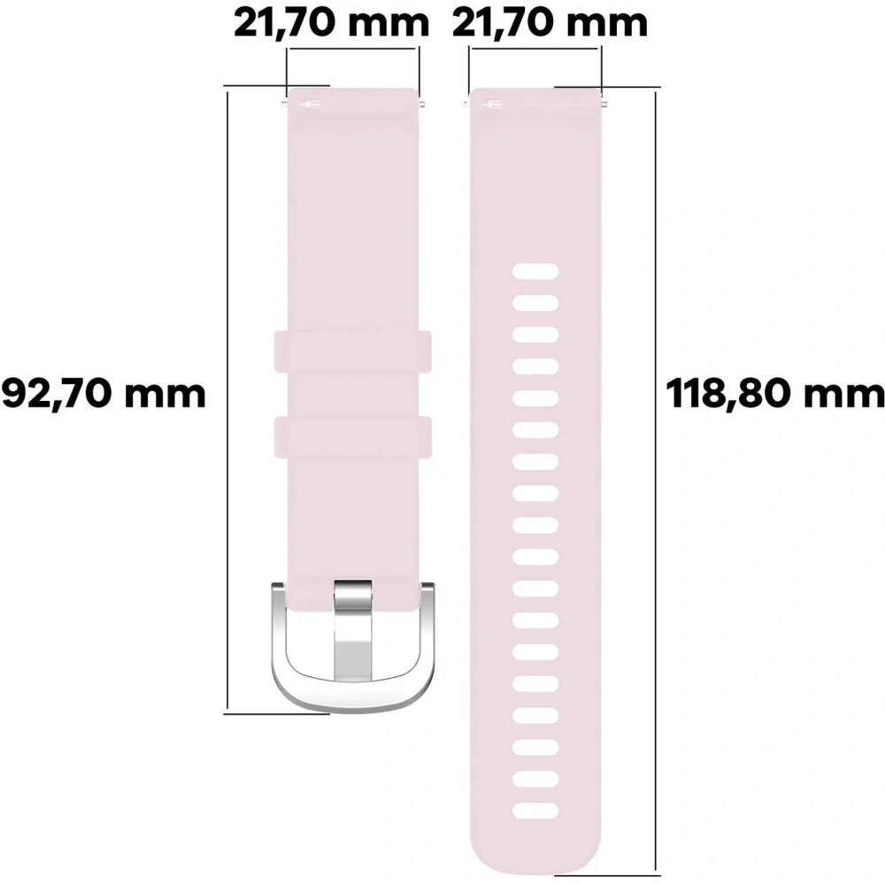 Hurtownia GSM - Pasek Bizon Strap Watch Silicone Pro do Huawei Watch GT 5 Pro/GT 5/GT 4 46mm pudrově růžový - BIZ3761 - {ean13} - Hurt