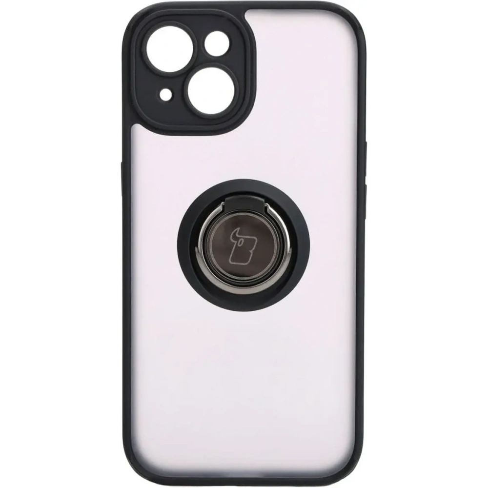 Hurtownia GSM - Bizon Case Hybrid Ring Apple iPhone 15 füstös fekete kerettel - BIZ3764 - {ean13} - Hurt