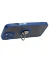 Hurtownia GSM - Etui s úchytem na prst Bizon Case Hybrid Ring do Apple iPhone 15 kouřové s modrým rámečkem - BIZ3765 - {ean13} - Hurt