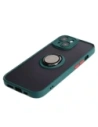 Hurtownia GSM - Bizon Case Hybrid Ring Apple iPhone 15 fumuriu cu un cadru verde închis - BIZ3766 - {ean13} - Hurt
