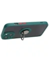 Wholesale Bizon Case Hybrid Ring Apple iPhone 15 smoky with a dark green frame - BIZ3766 - {ean13} - Hurt