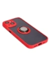 Hurtownia GSM - Bizon Case Hybrid Ring Apple iPhone 15 fumuriu cu un cadru roșu - BIZ3767 - {ean13} - Hurt