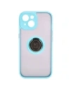 Hurtownia GSM - Bizon Case Hybrid Ring Apple iPhone 15 füstös színű, világoskék kerettel - BIZ3768 - {ean13} - Hurt