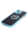 Hurtownia GSM - Bizon Case Hybrid Ring Apple iPhone 15 füstös színű, világoskék kerettel - BIZ3768 - {ean13} - Hurt