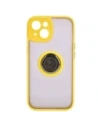 Hurtownia GSM - Bizon Case Hybrid Ring Apple iPhone 15 fumuriu cu un cadru galben - BIZ3769 - {ean13} - Hurt