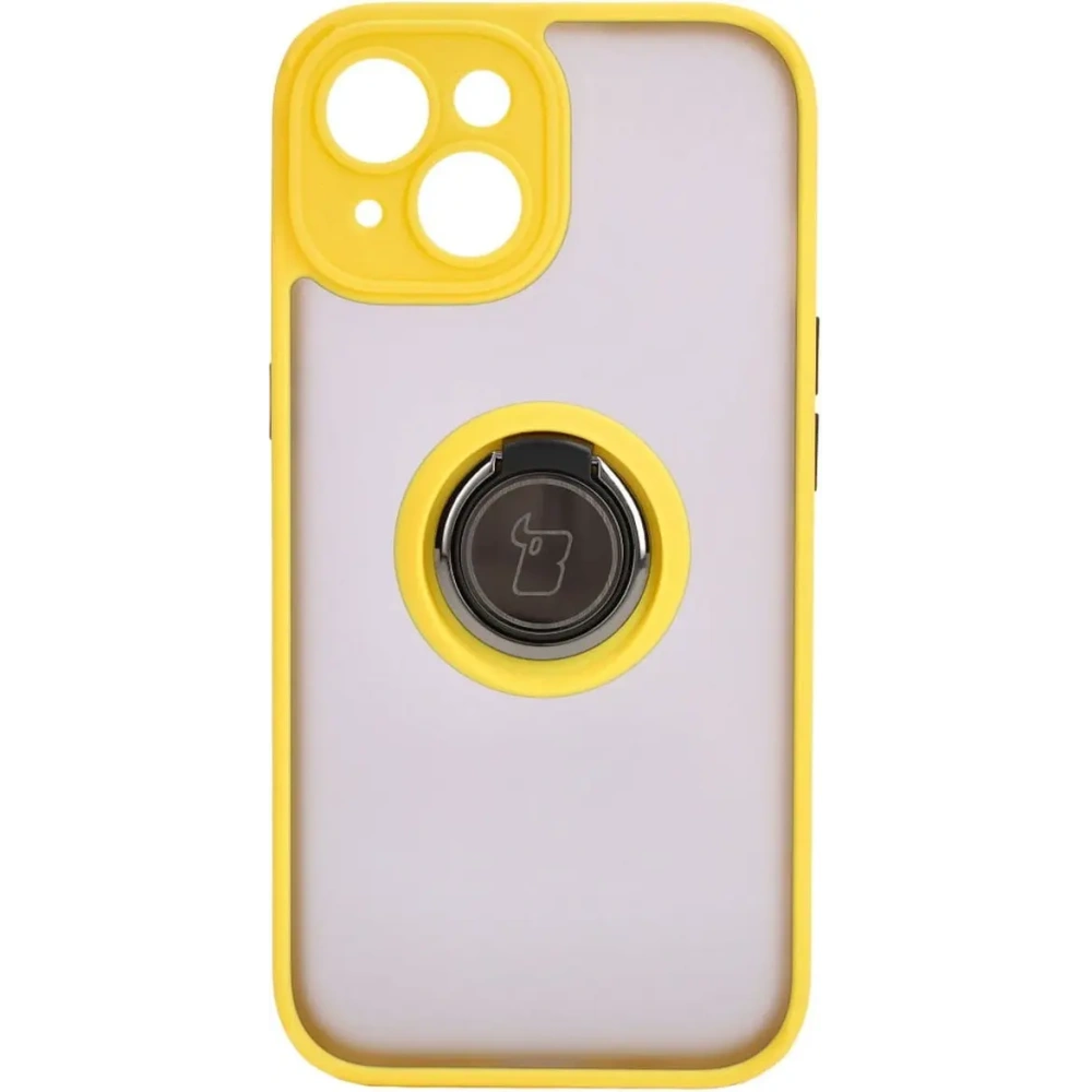 Hurtownia GSM - Bizon Case Hybrid Ring Apple iPhone 15 füstös sárga kerettel - BIZ3769 - {ean13} - Hurt