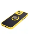 Hurtownia GSM - Bizon Case Hybrid Ring Apple iPhone 15 fumuriu cu un cadru galben - BIZ3769 - {ean13} - Hurt