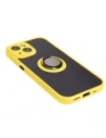 Hurtownia GSM - Bizon Case Hybrid Ring Apple iPhone 15 fumuriu cu un cadru galben - BIZ3769 - {ean13} - Hurt