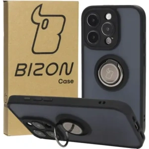 Hurtownia GSM - Bizon Case Hybrid Ring Apple iPhone 15 Pro füstös fekete kerettel - BIZ3770 - {ean13} - Hurt