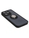 Hurtownia GSM - Etui s úchytem na palec Bizon Case Hybrid Ring pro Apple iPhone 15 Pro kouřové s černým rámečkem - BIZ3770 - {ean13} - Hurt