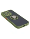 Hurtownia GSM - Bizon Case Hybrid Ring Apple iPhone 15 Pro fumuriu cu un cadru verde - BIZ3773 - {ean13} - Hurt