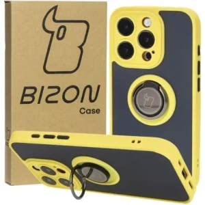 Hurtownia GSM - Bizon Case Hybrid Ring Apple iPhone 15 Pro füstös sárga kerettel - BIZ3776 - {ean13} - Hurt