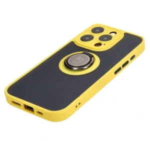 Hurtownia GSM - Bizon Case Hybrid Ring Apple iPhone 15 Pro füstös sárga kerettel - BIZ3776 - {ean13} - Hurt