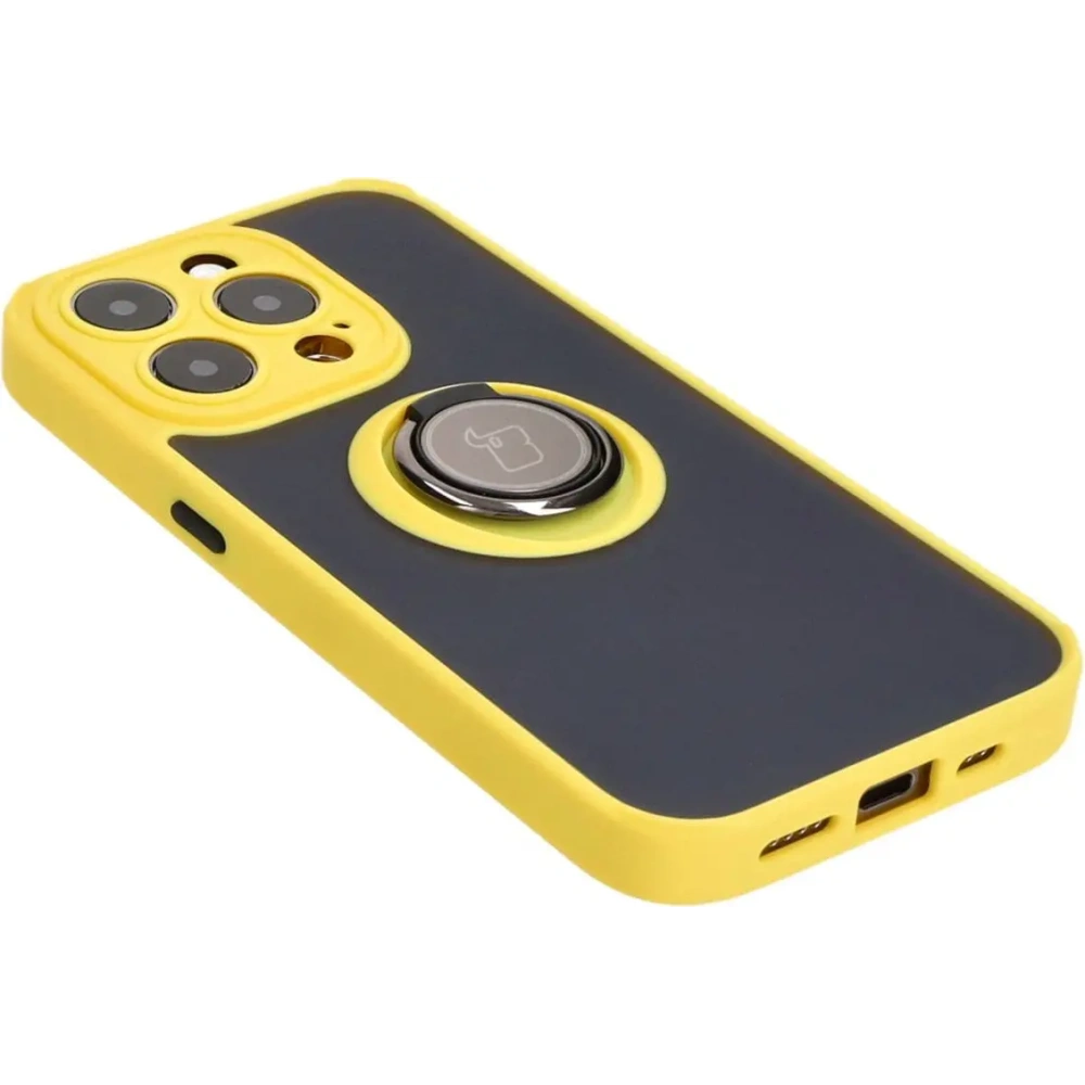 Hurtownia GSM - Bizon Case Hybrid Ring Apple iPhone 15 Pro füstös sárga kerettel - BIZ3776 - {ean13} - Hurt
