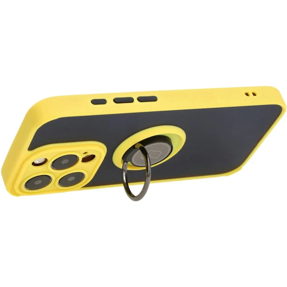 Hurtownia GSM - Bizon Case Hybrid Ring Apple iPhone 15 Pro füstös sárga kerettel - BIZ3776 - {ean13} - Hurt