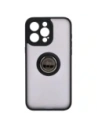 Hurtownia GSM - Etui s držákem na prst Bizon Case Hybrid Ring pro Apple iPhone 15 Pro Max kouřové s černým rámem - BIZ3777 - {ean13} - Hurt