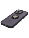 Hurtownia GSM - Etui s držákem na prst Bizon Case Hybrid Ring pro Apple iPhone 15 Pro Max kouřové s černým rámem - BIZ3777 - {ean13} - Hurt