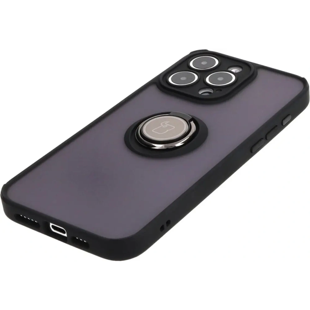 Hurtownia GSM - Bizon Case Hybrid Ring Apple iPhone 15 Pro Max rauchig mit einem schwarzen Rahmen - BIZ3777 - {ean13} - Hurt