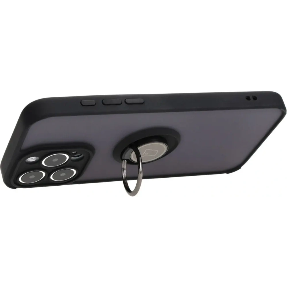 Hurtownia GSM - Bizon Case Hybrid Ring Apple iPhone 15 Pro Max rauchig mit einem schwarzen Rahmen - BIZ3777 - {ean13} - Hurt