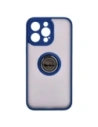 Hurtownia GSM - Bizon Case Hybrid Ring Apple iPhone 15 Pro Max rauchig mit einem marineblauen Rahmen - BIZ3778 - {ean13} - Hurt