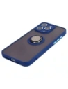 Hurtownia GSM - Etui z uchwytem na palec Bizon Case Hybrid Ring do Apple iPhone 15 Pro Max zakouřená s modrým rámečkem - BIZ3778 - {ean13} - Hurt