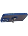 Hurtownia GSM - Bizon Case Hybrid Ring Apple iPhone 15 Pro Max rauchig mit einem marineblauen Rahmen - BIZ3778 - {ean13} - Hurt