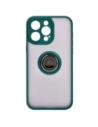 Hurtownia GSM - Etui z uchwytem na palec Bizon Case Hybrid Ring do Apple iPhone 15 Pro Max kouřové s tmavě zeleným rámečkem - BIZ3779 - {ean13} - Hurt