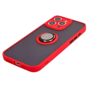 Hurtownia GSM - Bizon Case Hybrid Ring Apple iPhone 15 Pro Max rauchig mit rotem Rahmen - BIZ3781 - {ean13} - Hurt