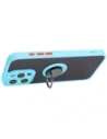 Hurtownia GSM - Etui s úchopem na prst Bizon Case Hybrid Ring do Apple iPhone 15 Pro Max kouřové s jasně modrým rámečkem - BIZ3782 - {ean13} - Hurt