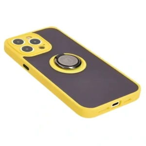 Hurtownia GSM - Bizon Case Hybrid Ring Apple iPhone 15 Pro Max rauchig mit einem gelben Rahmen - BIZ3783 - {ean13} - Hurt