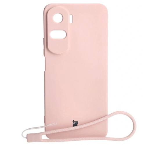 Etui Bizon Case Silicone do Honor 90 Lite jasnoróżowe