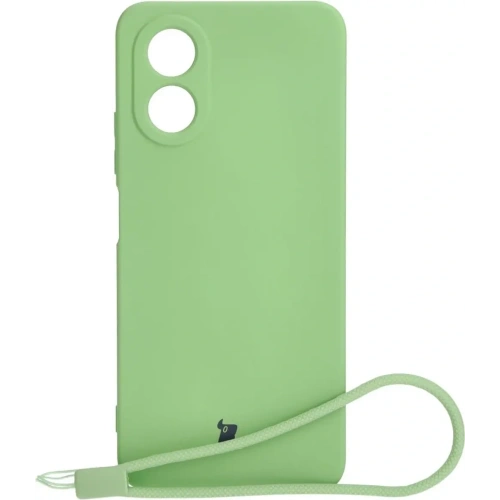 Etui Bizon Case Silicone do Oppo A38 4G jasnozielone