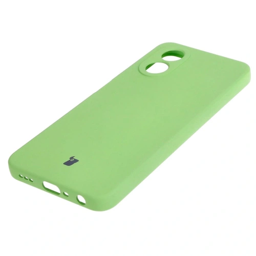 Etui Bizon Case Silicone do Oppo A38 4G jasnozielone