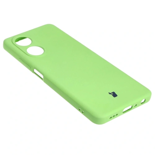 Etui Bizon Case Silicone do Oppo A58 4G jasnozielone