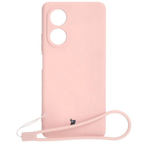 Etui Bizon Case Silicone do Oppo A58 4G jasnoróżowe