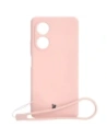 Etui Bizon Case Silicone pro Oppo A58 4G světle růžové