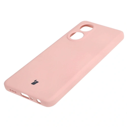 Etui Bizon Case Silicone do Oppo A58 4G jasnoróżowe