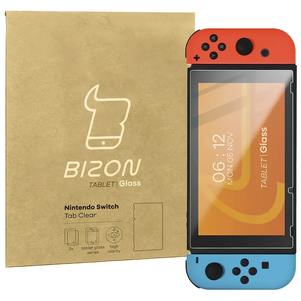 Wholesale Bizon Glass Tab Clear Nintendo Switch [2 PACK] - BIZ3815 - {ean13} - Hurt