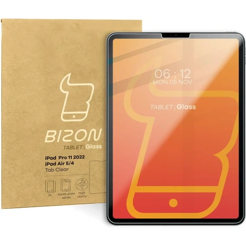 Szkło hartowane Bizon Glass Tab Clear do iPad Pro 11 2022/2021/2020/2018/AIR 6/5/4 [2 PACK]