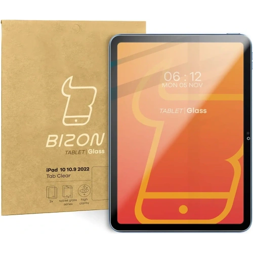 Szkło hartowane Bizon Glass Tab Clear do iPad 10 10.9 2022 [2 PACK]