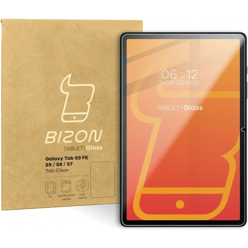 Szkło hartowane Bizon Glass Tab Clear do Samsung Galaxy Tab S9 FE/S9/S8/S7 [2 PACK]