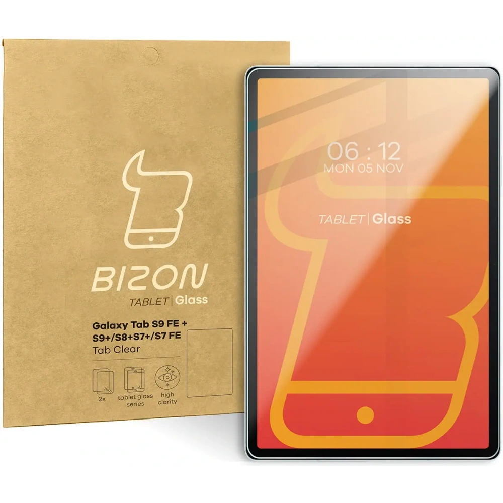 Wholesale Bizon Glass Tab Clear Samsung Galaxy Tab S10 Plus/S9 FE Plus/S9 Plus/S8 Plus/S7 Plus/S7 FE [2 PACK] - BIZ3820 - {ean13} - Hurt