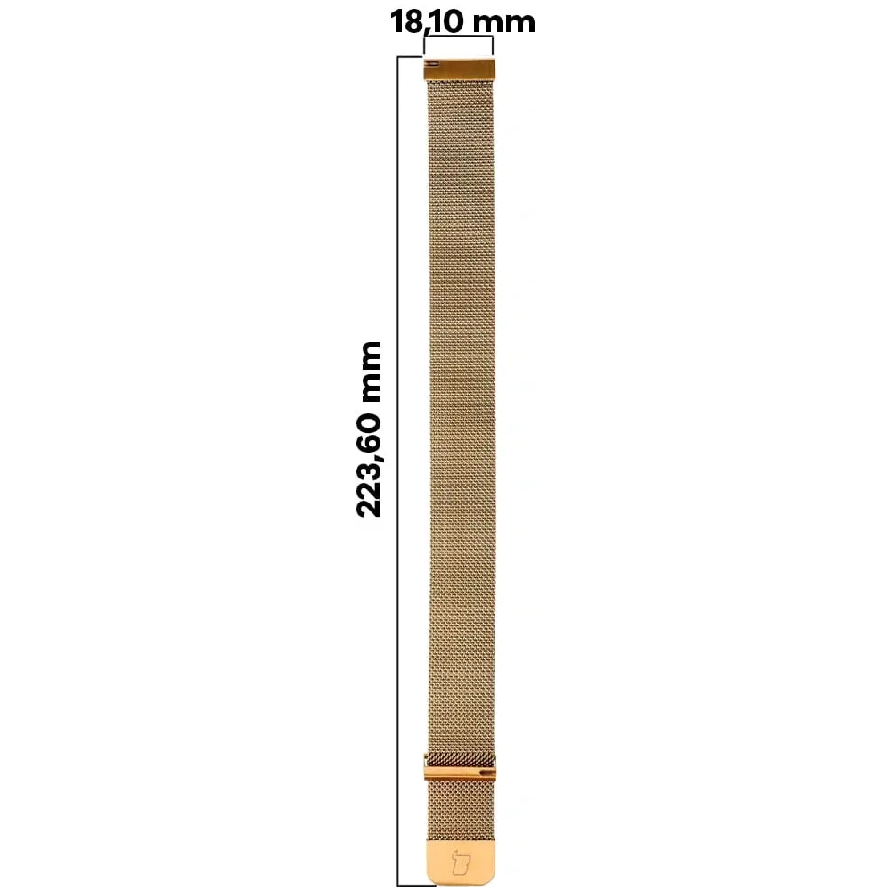 Hurtownia GSM - Cataramă pentru ceas Bizon, lanț de 20 mm, aurie - BIZ3823 - {ean13} - Hurt