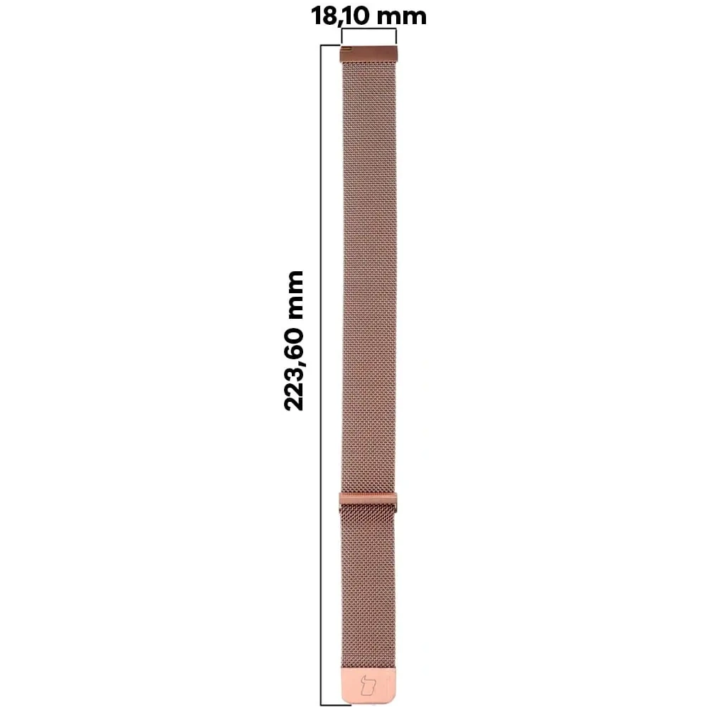 Wholesale Bizon Strap Watch Chain 20 mm rose gold - BIZ3826 - {ean13} - Hurt