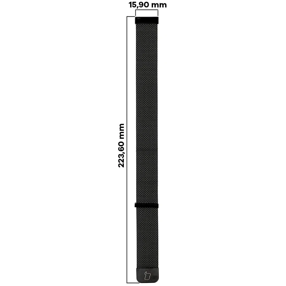 Wholesale Bizon Strap Watch Chain 18 mm black - BIZ3827 - {ean13} - Hurt