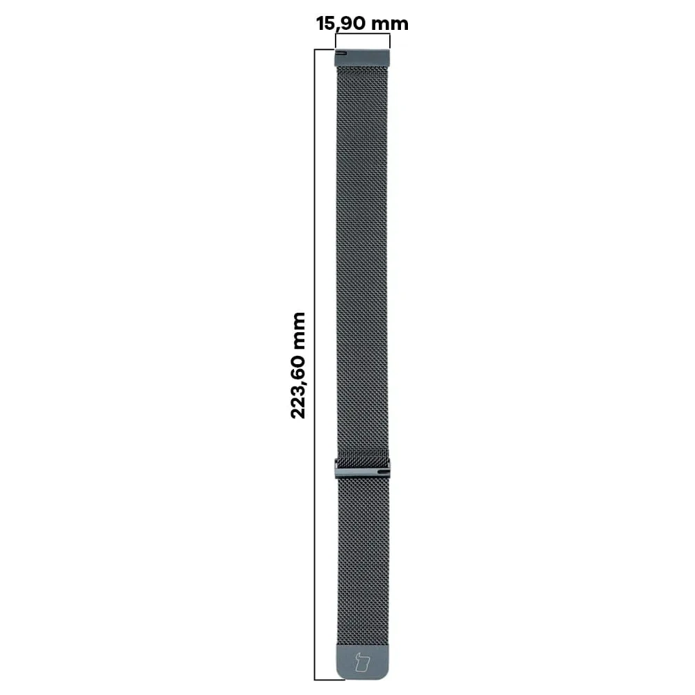 Hurtownia GSM - Bizon Curea de Ceas cu Lanț 18 mm Huawei Ceas GT 4 41 mm gri - BIZ3828 - {ean13} - Hurt
