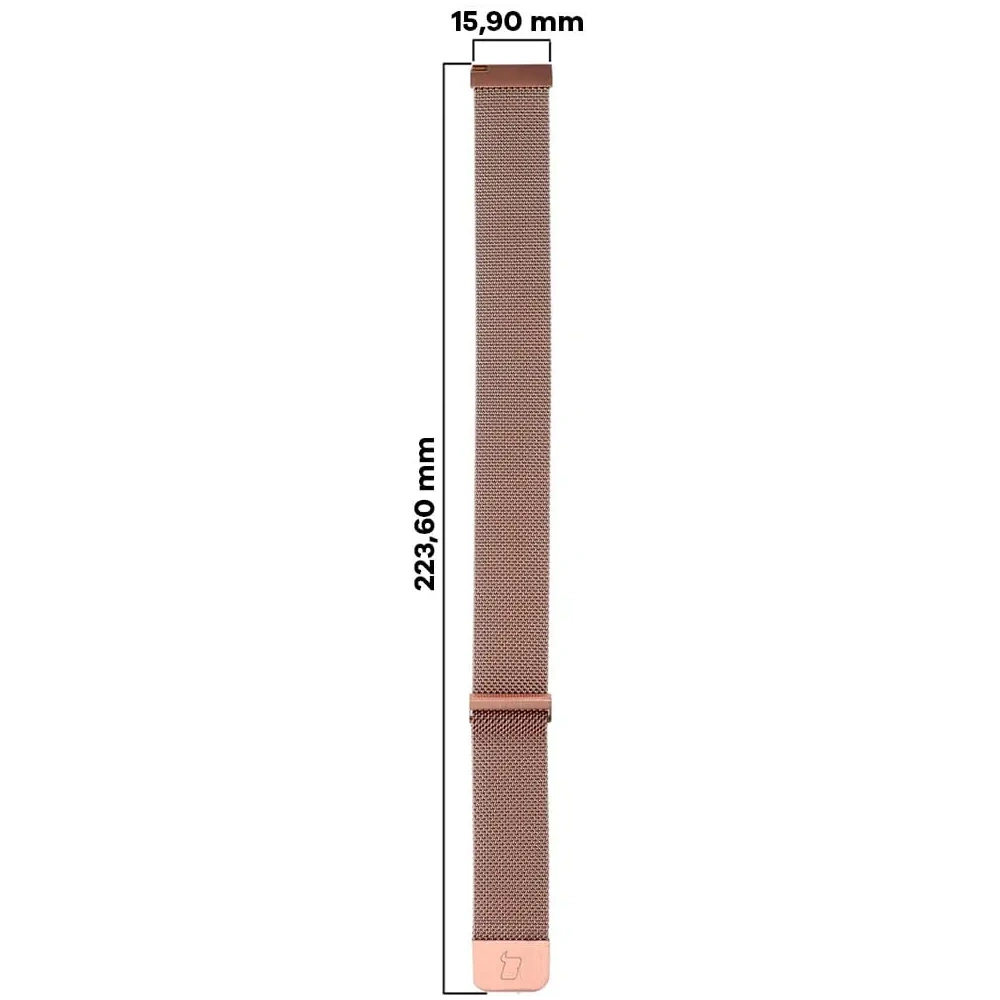Hurtownia GSM - Bizon Óra Karkötő Lánc 18 mm rózsaarany - BIZ3830 - {ean13} - Hurt