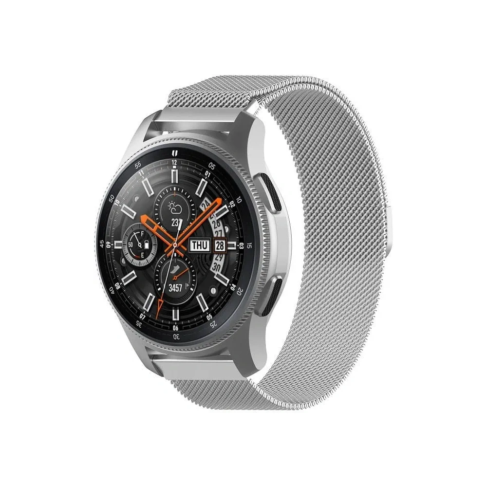Hurtownia GSM - Pasek Bizon Strap Hodinkový řetěz 18 mm pro smartwatch stříbrný - BIZ3831 - {ean13} - Hurt
