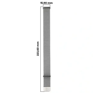 Wholesale Bizon Strap Watch Chain 18 mm silver - BIZ3831 - {ean13} - Hurt