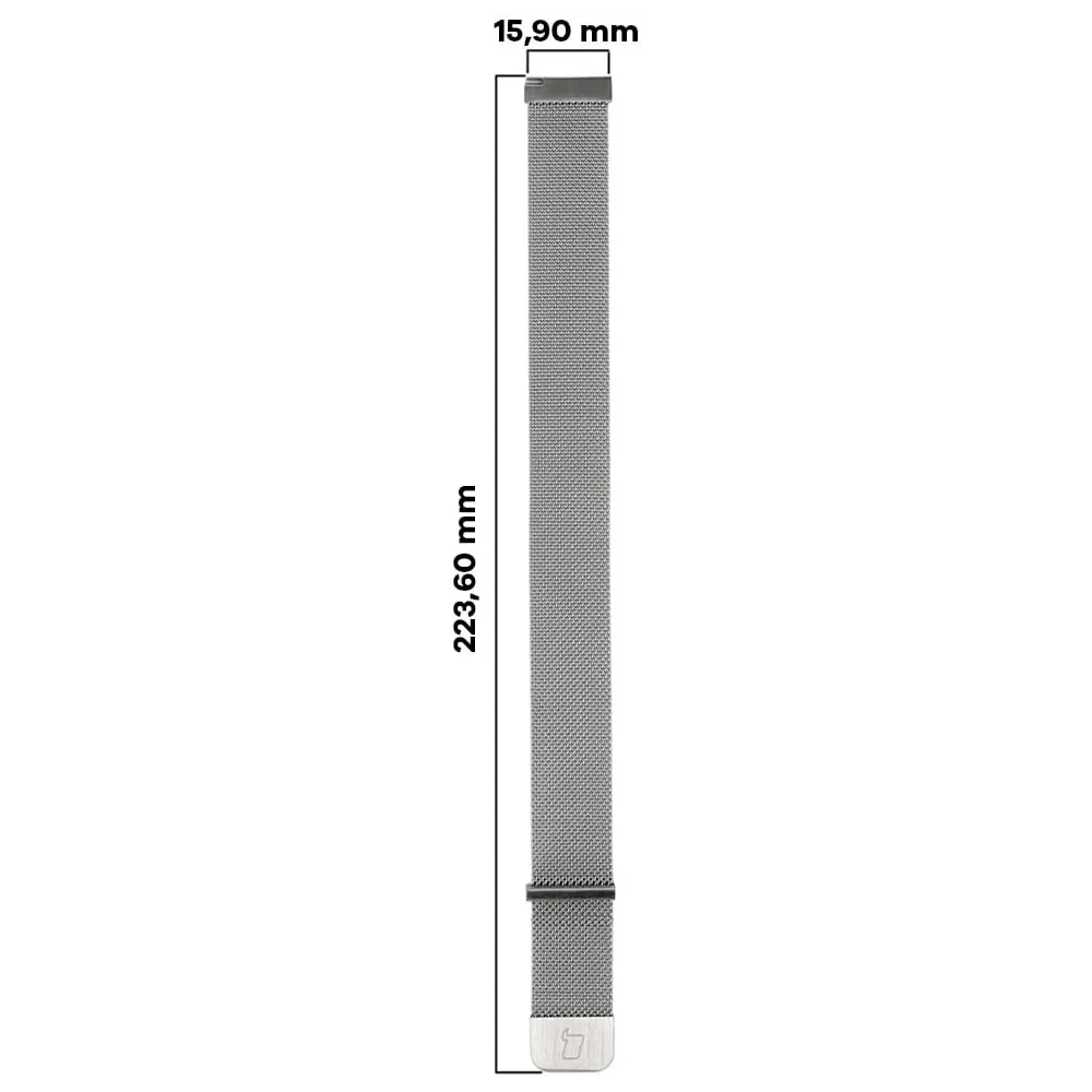 Wholesale Bizon Strap Watch Chain 18 mm silver - BIZ3831 - {ean13} - Hurt